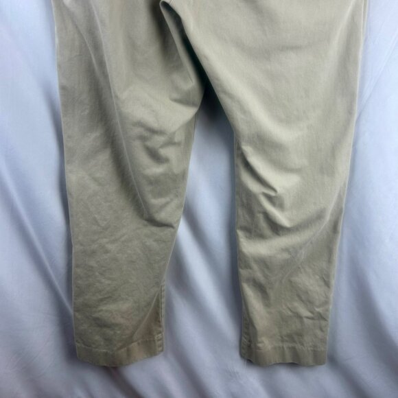 Bills Khakis Pants Men 33x32 Brown Tan Chino100% Cotton Flat Front Classic Work - Picture 6 of 9